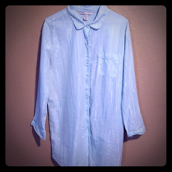 button up night gown